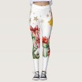Feestelijke Winter Kousenbroek Leggings (Voorkant)