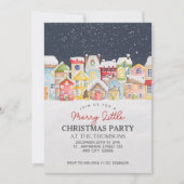 Feestelijke Winter Snow House Twilight Sky Kerstmi Kaart (Voorkant)