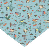 Feestelijke Winter Vogels Kerstpatroon Korte Tafelloper (Hoek)