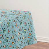 Feestelijke Winter Vogels Kerstpatroon Tafelkleed (Voorbeeld)