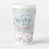 Feestelijke Winter Wonderland Vakantie Latte Mok (Voorkant)