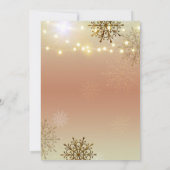 Feestelijke Winter Zakelijk Kerstfeest Uitnodiging (Achterkant)