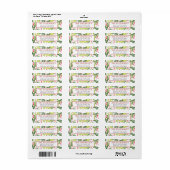 Feestelijke Winterbessen Retouradres Etiket (Full Sheet)