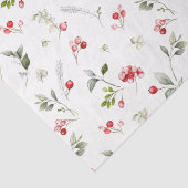 Feestelijke winterbessen tissue paper tissuepapier (Detail)