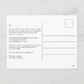 Feestelijke Winterbos Kerst Uitnodiging  (Achterkant)