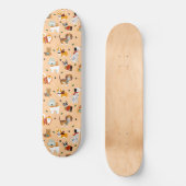 Feestelijke winterhonden sjaals persoonlijk skateboard (Voorkant)