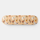 Feestelijke winterhonden sjaals persoonlijk skateboard (Horizontaal)