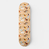 Feestelijke winterhonden sjaals persoonlijk skateboard (Voorkant)