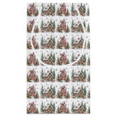 Feestelijke Winterhut Waterverf Kerst Klein Cadeauzakje (Achterkant)