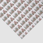 Feestelijke Winterhut Waterverf Kerst Tissuepapier (Detail)