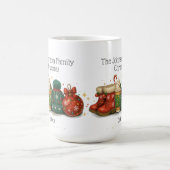 Feestelijke Winterlaarzen Petten Familie Kerst Koffiemok (Center)