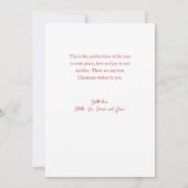 Feestelijke winterscène vrolijkste kerst feestdagenkaart (Achterkant)