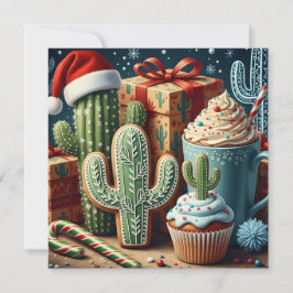 Feestelijke woestijn kerstscene
