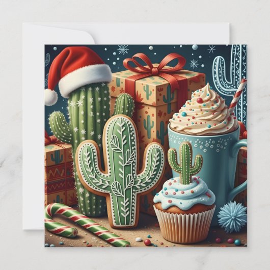 Feestelijke woestijn kerstscene (Voorkant)