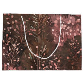 Feestelijke Woodland Pine & Berries Soft Pinks Pat Groot Cadeauzakje (Achterkant)