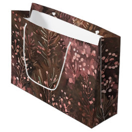 Feestelijke Woodland Pine & Berries Soft Pinks Pat Groot Cadeauzakje