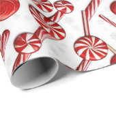 Feestelijke Wrap Wonderland 'Candy Canes & Lollipo Cadeaupapier (Rol Hoek)