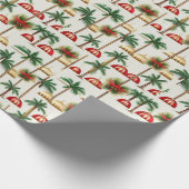 Feestelijke Wrap Wonderland 'Desert Palm Christmas Cadeaupapier (Hoek)