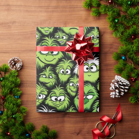Feestelijke Wrap Wonderland 'Groene Kerstmonster' Cadeaupapier (Feestdagen Geschenken)