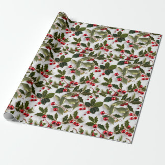 Feestelijke Wrap Wonderland 'Holly Berries' Wrappi Cadeaupapier