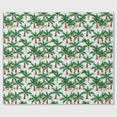 Feestelijke Wrap Wonderland 'Kerstpalmen' Cadeaupapier (Vlak)