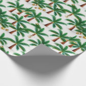 Feestelijke Wrap Wonderland 'Kerstpalmen' Cadeaupapier (Hoek)