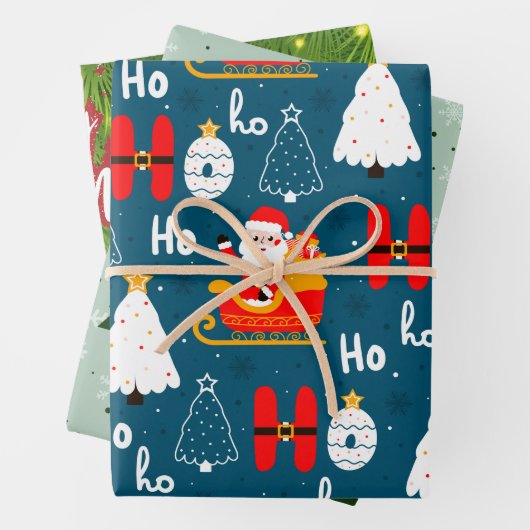 Feestelijke wraps voor vrolijke momenten inpakpapier vel (In situ)