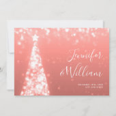 Feestelijke Xmas Tree Roos Gold Wedding Bedankt Ca Kaart (Achterkant)