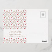 Feestelijke Zakelijke Kerstfeest Uitnodiging | FOL (Achterkant)