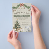 Feestelijke zakelijke Vakantie Evenement marketing Flyer (Hand)