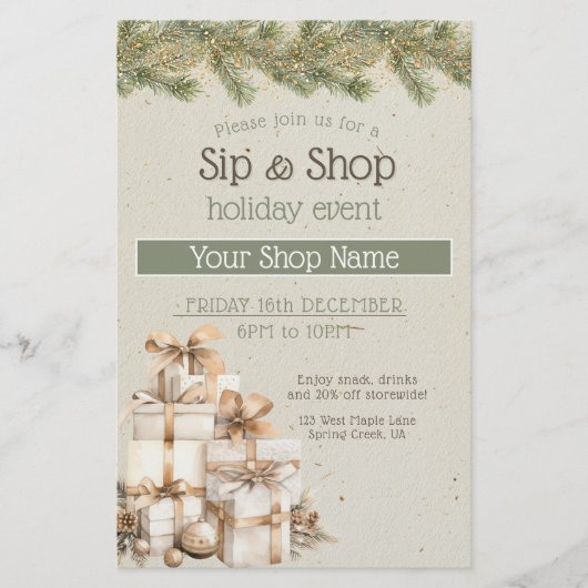 Feestelijke zakelijke Vakantie Evenement marketing Flyer (Voorkant)