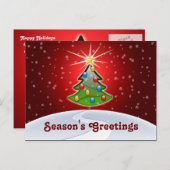 Feestelijke zaken Kerstgroet Briefkaarten (Voorkant / Achterkant)