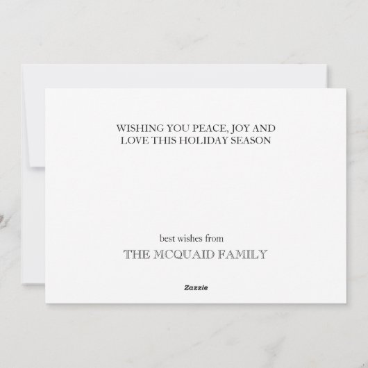 Feestelijke Zee Leeuwen Waterverf Feestdagenkaart (Achterkant)