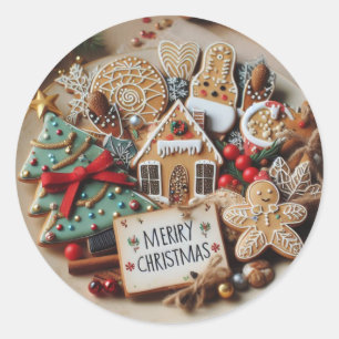 Feestelijke zegels: Merry Christmas Stickers & lab