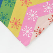 Feestelijke zigzag lint fleece deken (Hoek)