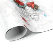 Feestelijke zilveren kegels cadeaupapier (Rol Hoek)