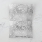 feestelijke zilveren paarse kerstKaart Feestdagen Kaart (Binnen)