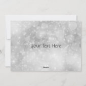 feestelijke zilveren paarse kerstkaart voor feestd (Achterkant)