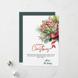 Feestelijke Zoete Suikerstokken Op Maat Kerstmis Feestdagenkaart