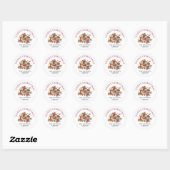Feestelijke Zoete Traktaties Kerst Retouradres Ronde Sticker (Vel)