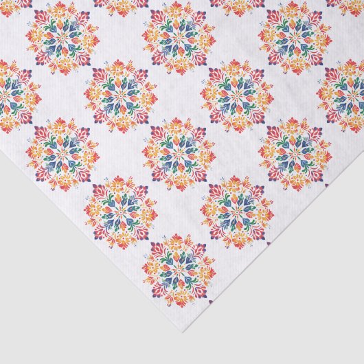 Feestelijke Zuid-Aziatische Tissuepapier (Detail)