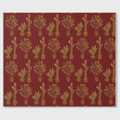 Feestelijke zuidwestelijke cactus Planten Cadeaupapier (Vlak)