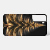 FEESTELIJKE ZWART & GOUD VAKANTIE KERSTBOOM SAMSUNG GALAXY HOESJE (Achterkant horizontaal)