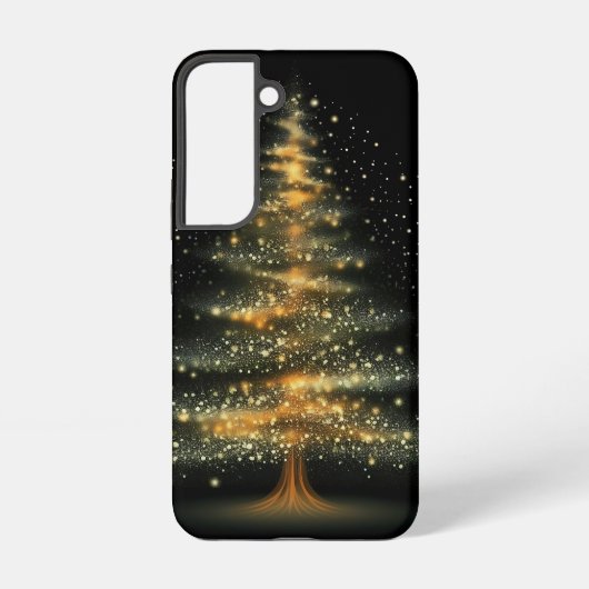 FEESTELIJKE ZWART & GOUD VAKANTIE KERSTBOOM SAMSUNG GALAXY HOESJE (Achterkant)