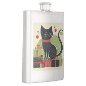 Feestelijke zwarte kat flacon (Rechts)