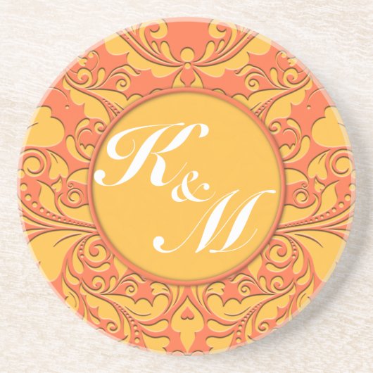 FeestelijkeParty Zandsteen Onderzetter (Voorkant)