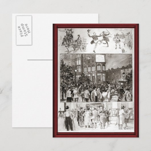 feestelijkheden uitnodiging briefkaart (Voorkant / Achterkant)