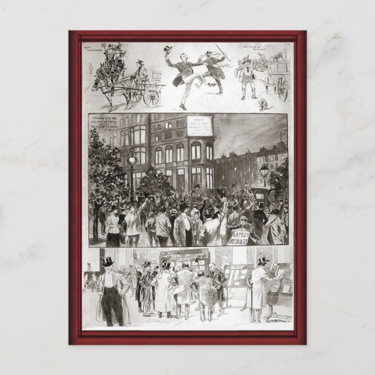 feestelijkheden uitnodiging briefkaart (Voorkant)