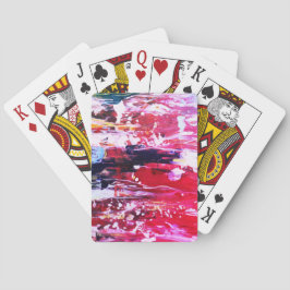 Feestelijkheid variatie roze pokerkaarten