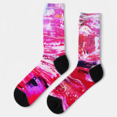 Feestelijkheid variatie roze sokken (Links)